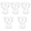 5Pcs Clear Parfait Cups High Base Ice Cream Bowls for Mixed Drinks 3