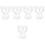 5Pcs Clear Parfait Cups High Base Ice Cream Bowls for Mixed Drinks 4