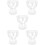 5Pcs Clear Parfait Cups High Base Ice Cream Bowls for Mixed Drinks 8