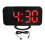 Digital Mirror Clock with LED Display and USB Charging Ports 1