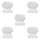 250Pcs White PP Toothpaste Caps Screw-on Replacement Caps for Tubes 9