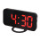 Digital Mirror Clock with LED Display and USB Charging Ports 2