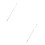 2Pcs Silver Aluminum Alloy Telescopic Blind Wand Replacement with Hook 4