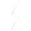 2Pcs Silver Aluminum Alloy Telescopic Blind Wand Replacement with Hook 5
