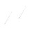 2Pcs Silver Aluminum Alloy Telescopic Blind Wand Replacement with Hook 7