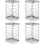 4Pcs Compact Silver Utensil Holder Chopstick Drying Rack for Kitchen 6