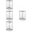 4Pcs Compact Silver Utensil Holder Chopstick Drying Rack for Kitchen 8
