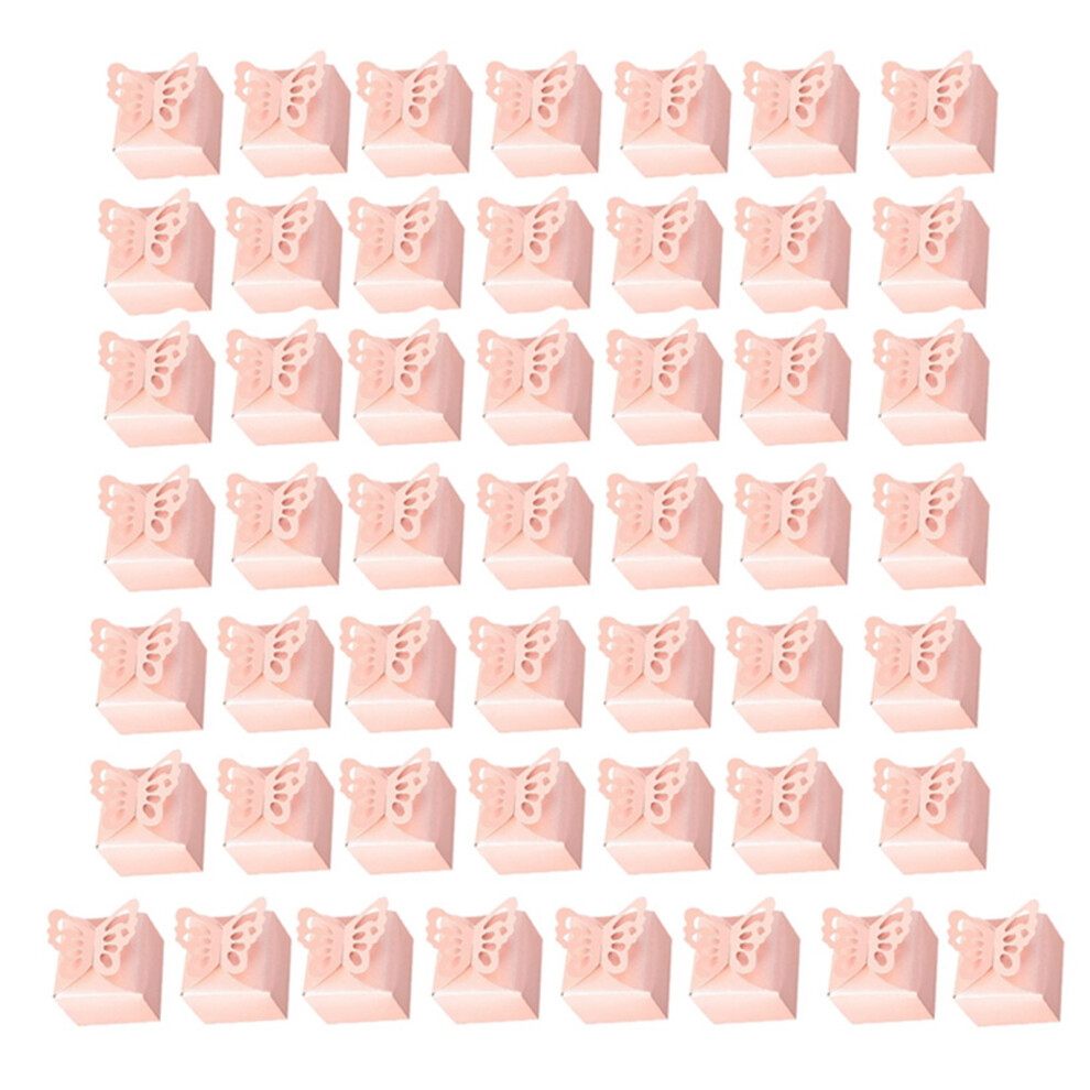 Butterfly Favor Boxes, Iridescent Paper, 50Pcs Pink 9058772741196