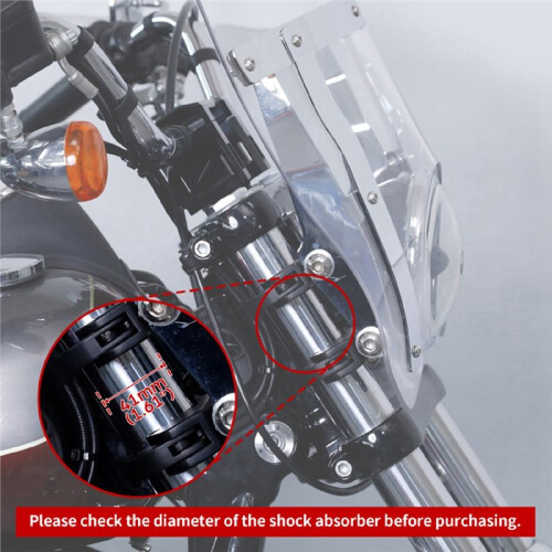 2pcs 41mm Windshield Clip for -Davidson Dyna Super Glide Sportster XL 1