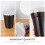 2500Pcs White Paper Cup Sealer Films for Hot and Cold Drinks 9
