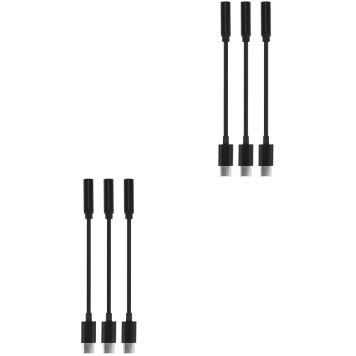 6 Pcs Type C To Headphone Jack Type C To 3.5mm 2