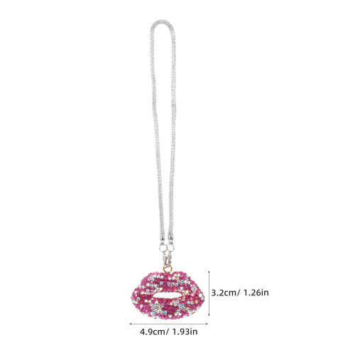 Adorno Vermelhos Com Strass Para Interior De Carro 2