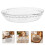 3Pcs Heat Resistant Glass Pie Plates Versatile Kitchen Serving Dishes 11