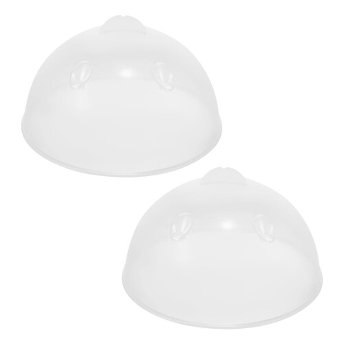 6Pcs Clear Egg Steamer Covers for Home Use Heat Resistant Lids 1