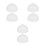 6Pcs Clear Egg Steamer Covers for Home Use Heat Resistant Lids 7