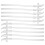 3Sets Transparent Silicone Reusable Straws Dishwasher Safe 3
