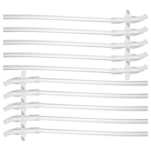 3Sets Transparent Silicone Reusable Straws Dishwasher Safe 2