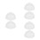 6Pcs Clear Egg Steamer Covers for Home Use Heat Resistant Lids 9