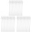 3Sets Transparent Silicone Reusable Straws Dishwasher Safe 4
