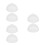 6Pcs Clear Egg Steamer Covers for Home Use Heat Resistant Lids 10