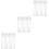 3Sets Transparent Silicone Reusable Straws Dishwasher Safe 7