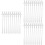 3Sets Transparent Silicone Reusable Straws Dishwasher Safe 8