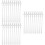 3Sets Transparent Silicone Reusable Straws Dishwasher Safe 9