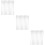 3Sets Transparent Silicone Reusable Straws Dishwasher Safe 10
