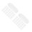 100Pcs White Durable Plastic End Caps for Round Kraft Mailing Tubes 4