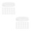 100Pcs White Durable Plastic End Caps for Round Kraft Mailing Tubes 5