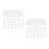 100Pcs White Durable Plastic End Caps for Round Kraft Mailing Tubes 6