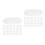 100Pcs White Durable Plastic End Caps for Round Kraft Mailing Tubes 7