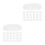 100Pcs White Durable Plastic End Caps for Round Kraft Mailing Tubes 8