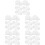 5Sets White Plastic Bucket Lid Reusable Sealing Accessory for Storage 8