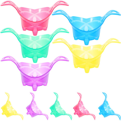 20Pcs Portable Plastic Dessert Cups Assorted Colors for Home Use 1