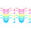 20Pcs Portable Plastic Dessert Cups Assorted Colors for Home Use 4