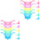 20Pcs Portable Plastic Dessert Cups Assorted Colors for Home Use 5