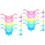 20Pcs Portable Plastic Dessert Cups Assorted Colors for Home Use 6