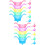 20Pcs Portable Plastic Dessert Cups Assorted Colors for Home Use 9