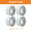 12Rolls Flexible Door and Window Insulation Tape White for Winter 9