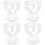 4Pcs Clear Mixed Drinks Cups High Base Ice Cream and Parfait Server 5