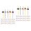 2 Sets Halloween Drinks Accessories Party Straw Drinking Straws For 6