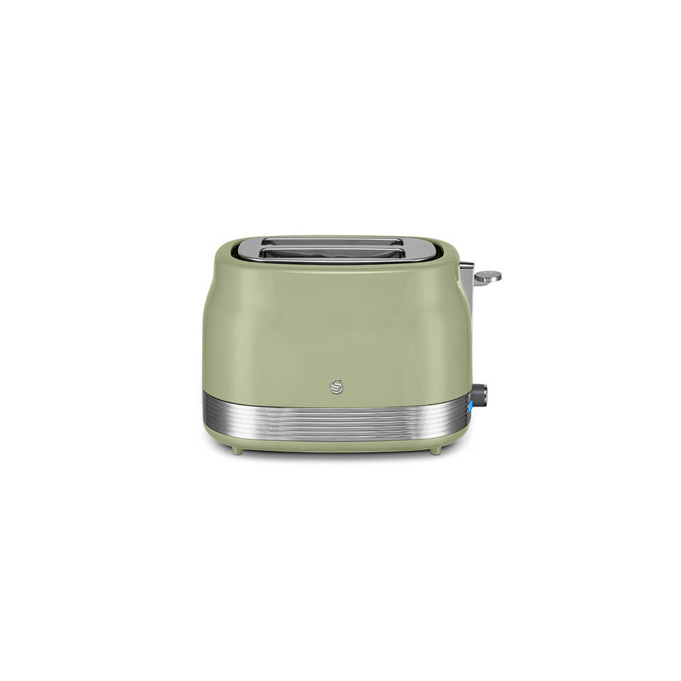 Swan Retro Revive 2 Slice Toaster Green