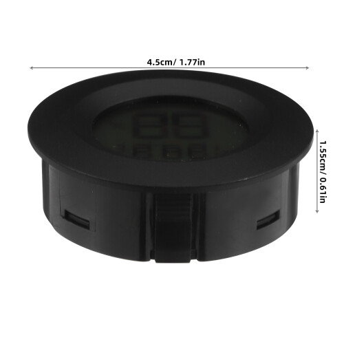 3Pcs Indoor Digital Temperature Humidity Meter Hygrometer Black 1