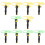 50Sets Multi Flying Disc Toy with Pull String for Kids Outdoor Fun 2