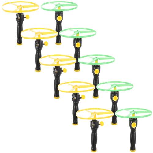 50Sets Multi Flying Disc Toy with Pull String for Kids Outdoor Fun 2