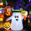 Halloween Inflatable Wizard Ghost with LED Lights 3
