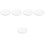 5Pcs Durable ABS Plastic Bucket Covers White Leak-Proof Sealing Lids 6