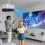 43-65CM Projector Portable Bracket Stand Ceiling Wall Mount Adjustable Scalable Projector Accessories 3