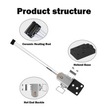 For A1/A1 3D Printer Heating Assembly Kit with Hotend Heating Components and Synthetic Stone